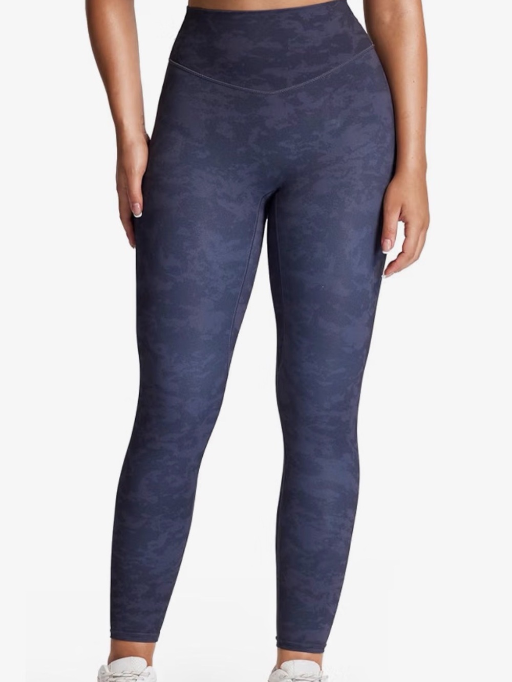High Waisted Tonal Camo Leggings XS V Back Seam